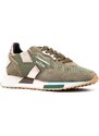 GHŌUD panelled leather sneakers - Green