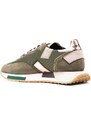 GHŌUD panelled leather sneakers - Green