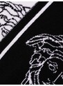 Versace Kids Medusa intarsia-knit scarf - Black