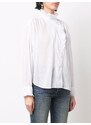 MARANT ÉTOILE ruffled high-neck blouse - White