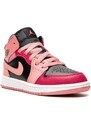 Jordan Kids Jordan 1 Mid "Coral Chalk" sneakers - Pink