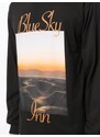 BLUE SKY INN photograph-print cotton long-sleeve T-shirt - Black