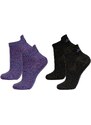 Janus Norsko Janus merino ponožky LW Purple Black 40/42 2-pack