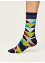 Thought Fashion UK Bavlněné ponožky Bold Geo Triangle navy 40-46