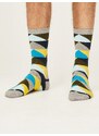 Thought Fashion UK Bavlněné ponožky Bold Geo Triangle grey 40-46