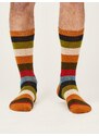 Thought Fashion UK Bavlněné ponožky Geometric yellow stripe 41-46