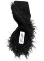 Sebastian Milano Marie A. 110mm feather-trim sandals - Black