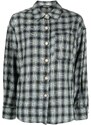 tout a coup checked long-sleeve shirt - Blue
