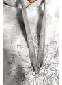 The Spirit of OM mikina s kapucí z bio bavlny - stříbrnošedá