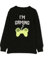 MC2 Saint Barth Kids gaming intarsia-knit jumper - Black