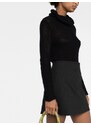 GANNI A-line pinstripe miniskirt - Black