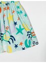 Stella McCartney Kids Rock Pool-print cotton shorts - Blue