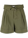 PINKO Judo pleated shorts - Green