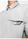 HELIOT EMIL carabiner-detail short-sleeved shirt - Grey