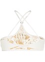 KNWLS abstract crossover-straps bikini top - Neutrals