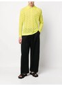 Bonsai open-knit polo shirt - Green