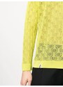 Bonsai open-knit polo shirt - Green