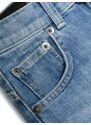 DONDUP KIDS logo-patch denim shorts - Blue