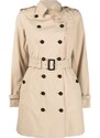 Save The Duck double-breasted lightweight trench coat - Brown