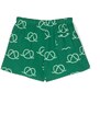 Bobo Choses rope-print organic cotton shorts - Green