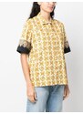ETRO graphic-print stretch-cotton shirt - Yellow