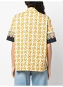 ETRO graphic-print stretch-cotton shirt - Yellow
