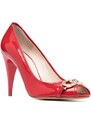 ESSERE high-heel leather pumps - Red