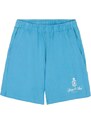 Sporty & Rich Vendome logo-print cotton shorts - Blue