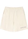 Sporty & Rich embroidered-logo cotton shorts - White