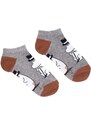 NordicBuddies Finsko Kotníkové ponožky Moominpappa 40-45 grey