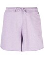 GANNI drawstring-waist organic-cotton shorts - Purple