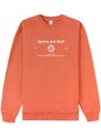 Sporty & Rich crest-print crew-neck sweatshirt - Orange
