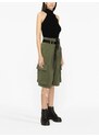 PINKO belted cotton cargo shorts - Green