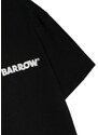 Barrow kids face-motif cotton T-Shirt - Black