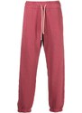 Autry logo-patch cotton track pants - Red
