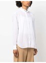 MARANT ÉTOILE frilled-neck cotton shirt - White