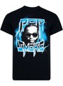 POP SMOKE Thunder cotton T-shirt - Black
