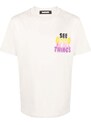 BARROW slogan-print cotton T-shirt - Neutrals