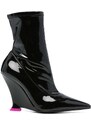 3juin Marla 100mm wedge boots - Black