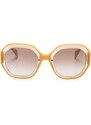 GIGI STUDIOS Bright geometric-frame sunglasses - Yellow