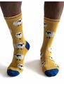 Thought Fashion UK Bambusové ponožky Elliot Sheep yellow 40-46