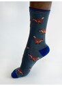 Thought Fashion UK Bambusové ponožky Oriel Fox blue 40-46