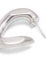 ISABEL MARANT Links sculpted-hoop earrings - Silver