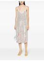 TWINSET Myfo sequined midi dress - Silver