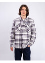 Patagonia M's Insulated Organic Cotton MW Fjord Flannel Shirt Ice Caps: Smolder Blue