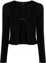 PINKO open-front ribbed cardigan - Black