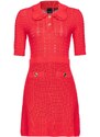PINKO pointelle-knit minidress - Red