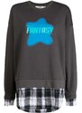 b+ab Fantasy layered jersey sweatshirt - Grey