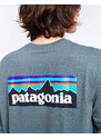 Patagonia M's L/S P-6 Logo Responsibili-Tee Nouveau Green