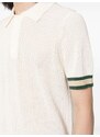 CHÉ Quinn open-knit cotton polo shirt - White